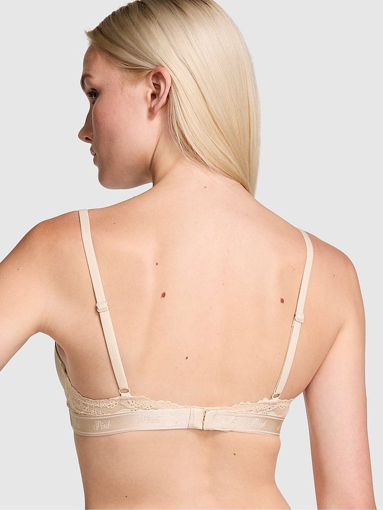 Victoria's Secret PINK Marzipan Nude Push Up Balcony Bra - Image 2 of 3