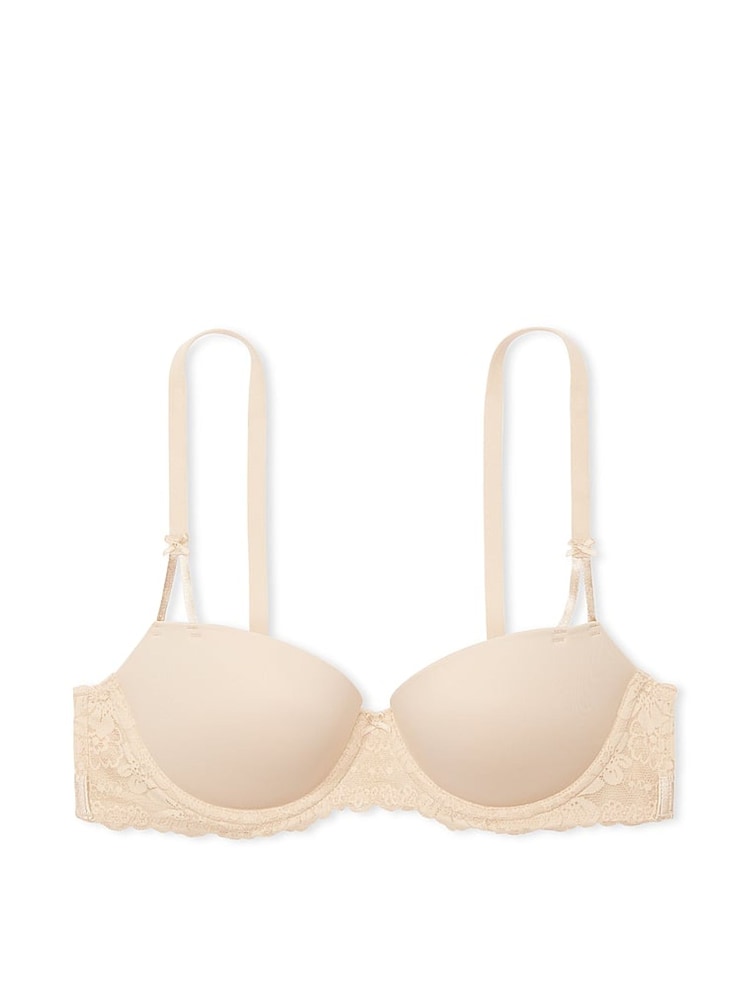 Victoria's Secret PINK Marzipan Nude Push Up Balcony Bra - Image 3 of 3