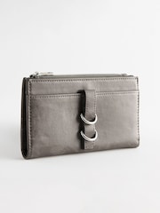 Grey Large Ring Detailed Purse - Image 1 of 5