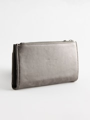 Grey Large Ring Detailed Purse - Image 2 of 5