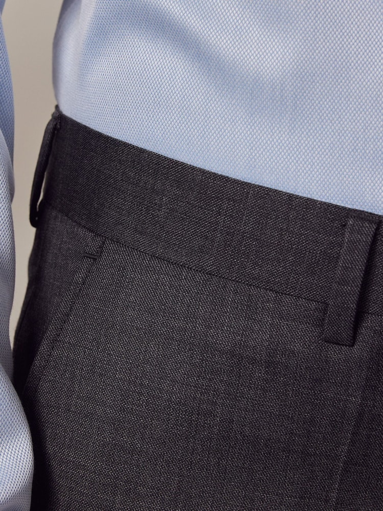 Hawes & Curtis Slim Grey Twill Suit Trousers - Image 3 of 3