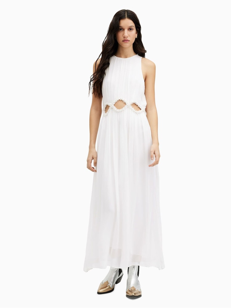 AllSaints White Mabel Dress - Image 1 of 7 AllSaints White Mabel Dress - Image 1 of 7