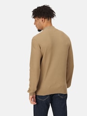 Regatta Brown 100% Cotton Keaton Quarter Zip Jumper - Image 2 of 8