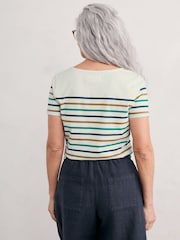 Seasalt Cornwall Multi Striped Sailor T-Shirt - Image 2 of 5