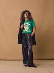 Green The Grinch Christmas License 100% Cotton T-Shirt - Image 2 of 7