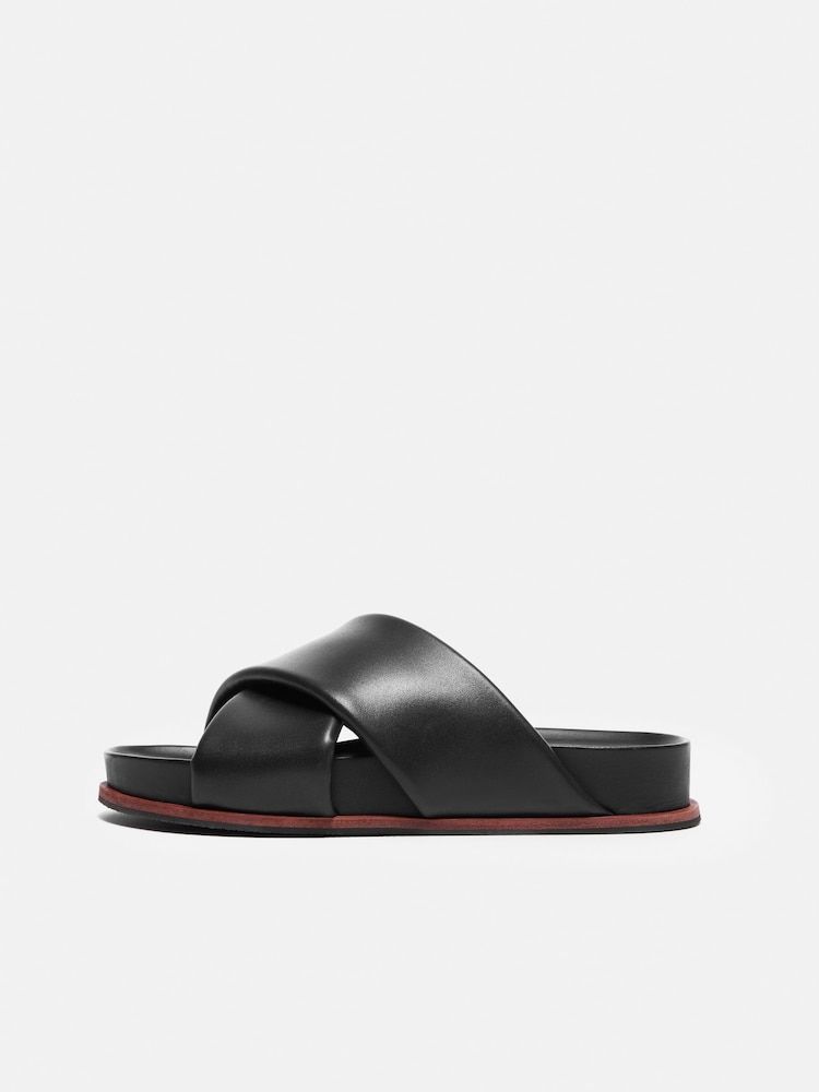 Jigsaw Black Agnes Sliders - Image 2 of 5 Jigsaw Black Agnes Sliders - Image 2 of 5