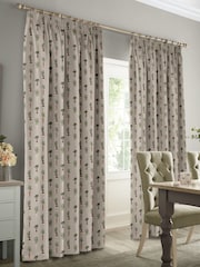 Sophie Allport Grey Homegrown Made to Measure 100% Cotton Curtains - Image 2 of 6