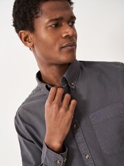 Crew Clothing Classic Fit Garment Dyed Oxford 100% Cotton Shirt - Image 4 of 5