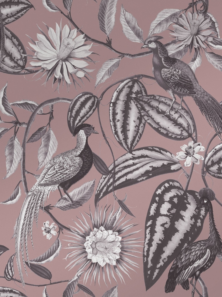 Graham & Brown Purple Amhersts Garden Wallpaper Sample - Image 2 of 3