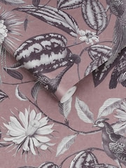 Graham & Brown Purple Amhersts Garden Wallpaper Sample - Image 3 of 3