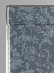 Laura Ashley Midnight Navy Blue Lloyd Made to Measure 100% Cotton Roman Blinds - Image 3 of 6