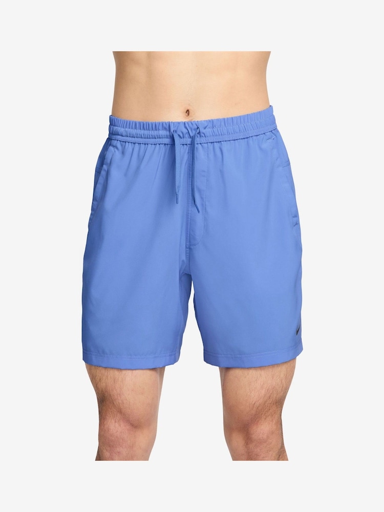 Nike Royal Blue Dri-FIT Form 7 inch Unlined Training Shorts - Image 1 of 4