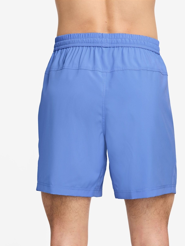 Nike Royal Blue Dri-FIT Form 7 inch Unlined Training Shorts - Image 2 of 4