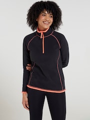 Mountain Warehouse Black Womens Montana Half Zip Fleece - Image 1 of 5