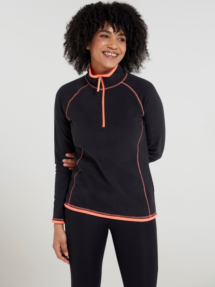 Mountain Warehouse Black Womens Montana Half Zip Fleece - Image 1 of 5