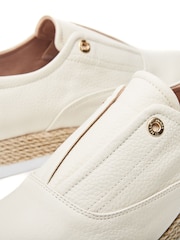 Schuh Felicie Gold Trainer Style Espadrille Shoes - Image 4 of 4