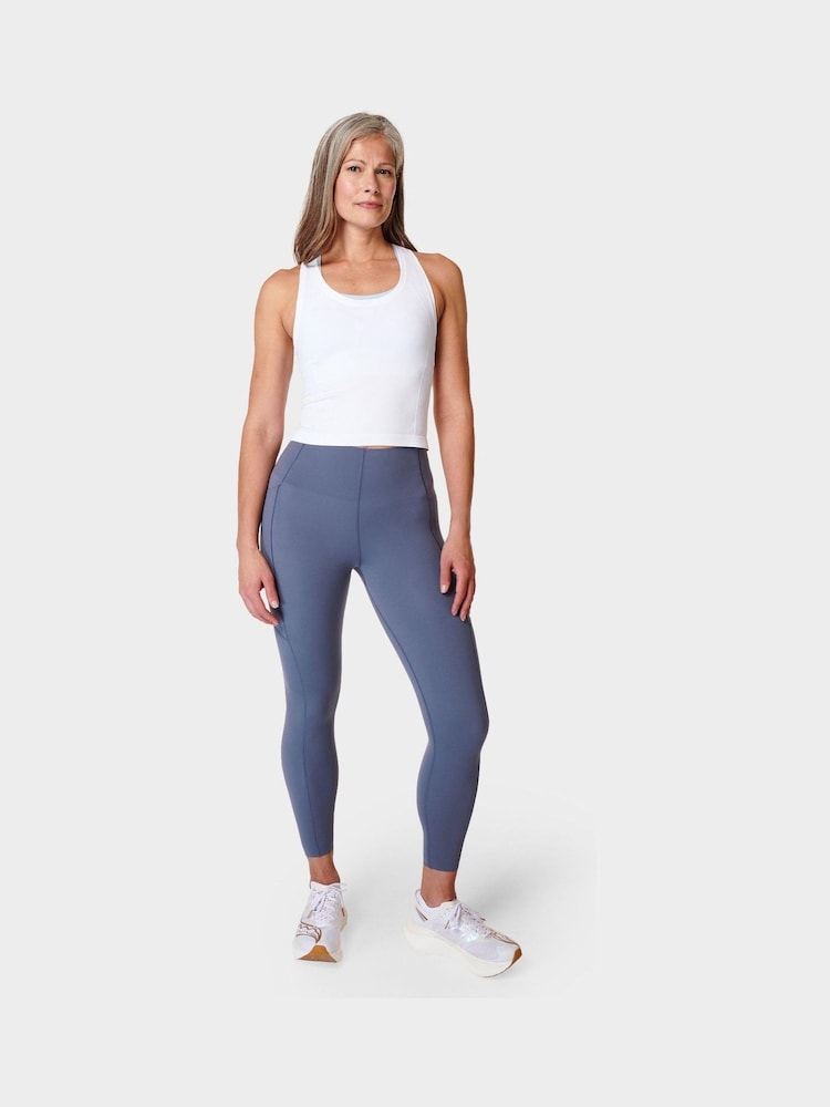 Sweaty Betty Endless Blue 7/8 Length Power UltraSculpt High Waist Workout Leggings - Image 2 of 7