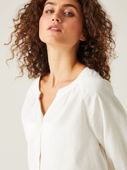 Regatta Cream Long Sleeve Button Shirt - Image 4 of 7