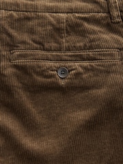 Tan Brown Slim Fit Corduroy Chino Trousers - Image 9 of 9