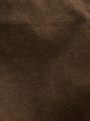 Tan Brown Slim Fit Corduroy Chino Trousers - Image 7 of 9