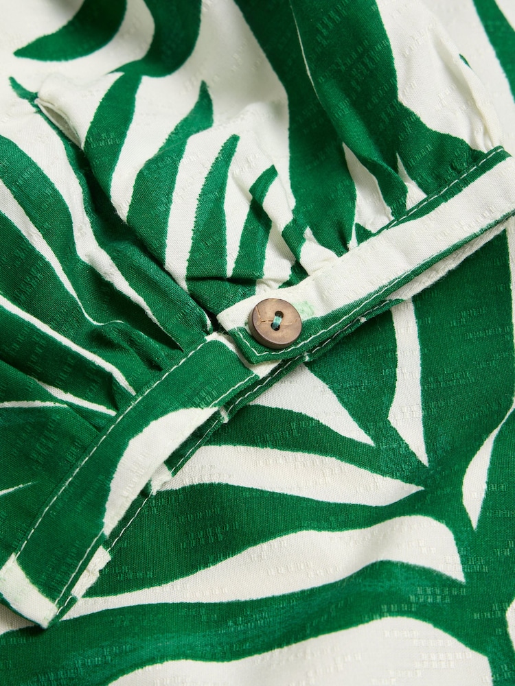 White Stuff Green Elisa EcoVero™ Top - Image 7 of 7
