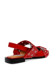rdeča - Steve Madden Grand Avenue Buckle Slingback čevlji - Slika 5 iz 8