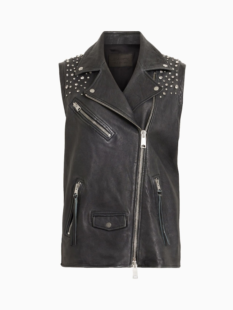 AllSaints Grey Billie Jacket - Image 10 of 10