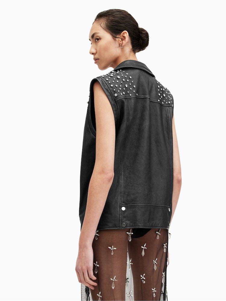 AllSaints Grey Billie Jacket - Image 2 of 10