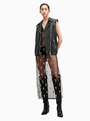 AllSaints Grey Billie Jacket - Image 6 of 10