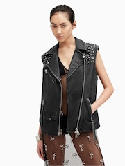 AllSaints Grey Billie Jacket - Image 7 of 10