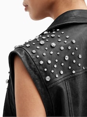 AllSaints Grey Billie Jacket - Image 8 of 10