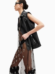 AllSaints Grey Billie Jacket - Image 9 of 10