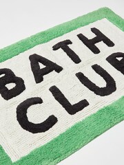 Oliver Bonas Green Bath Club Rectangular Bathmat - Image 3 of 4
