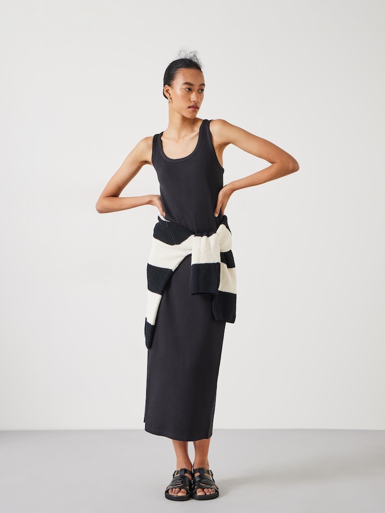Hush Black Riley Ribbed Maxi Dress - Image 1 of 5