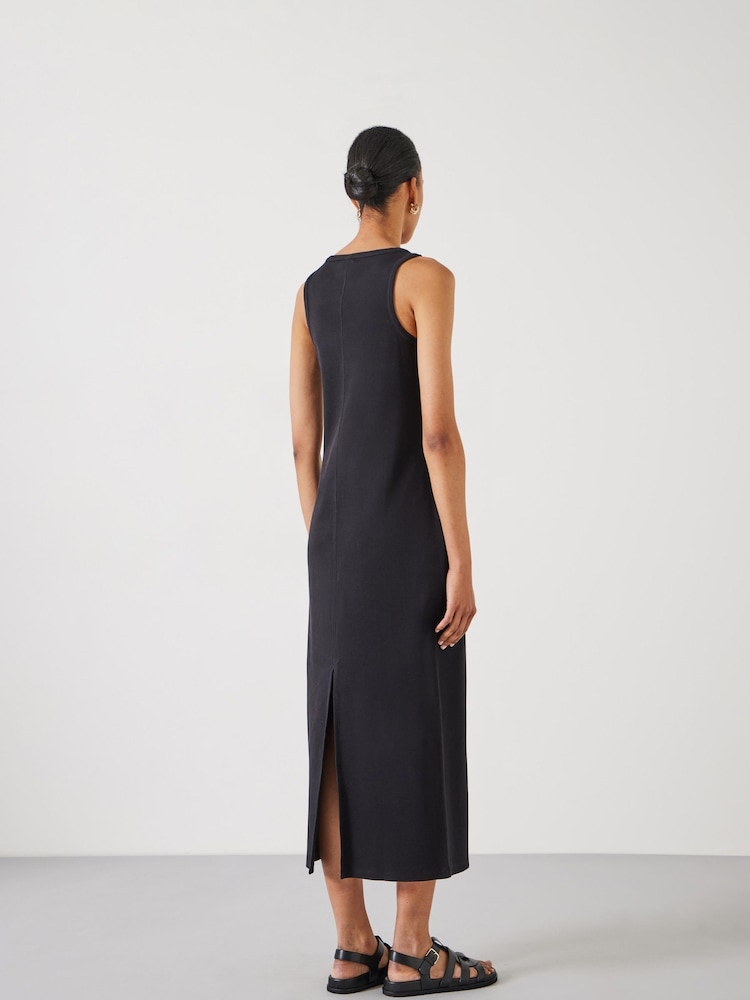 Hush Black Riley Ribbed Maxi Dress - Image 2 of 5