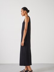 Hush Black Riley Ribbed Maxi Dress - Image 3 of 5