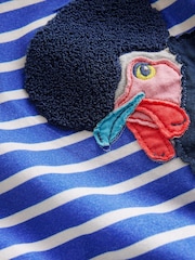 Boden Blue Chicken Appliqué Textured T-shirt - Image 3 of 4