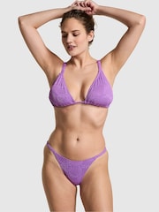 Victoria's Secret PINK Glazed Violet Purple Triangle Swim Bikini Top - Image 1 of 3