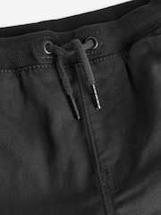 Black Wide Fit Rib Waist Pull-On Trousers (3-16yrs) - Image 3 of 4