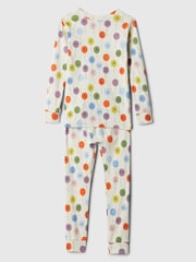 Gap Beige Happy Birthday Graphic Long Sleeve Pyjama Set (6mths-5yrs) - Image 2 of 3