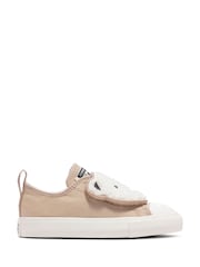 Converse Brown Chuck Taylor Teddy Easy On 1V Trainers - Image 1 of 12