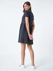 Roman Black 100% Cotton Denim Collared Dress - Image 2 of 5