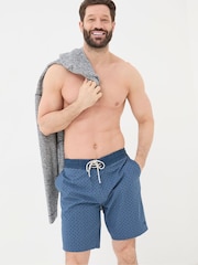 FatFace Camber Blue Star Fish Swim Shorts - Image 1 of 5