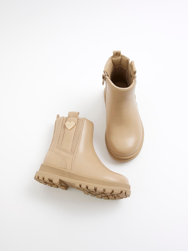 River Island Mädchen Chelsea-Stiefel mit Nieten - Bild 4 von 4