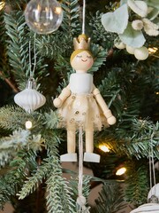 Gold Sugar Plum Fairy Christmas Bauble - Image 1 of 5