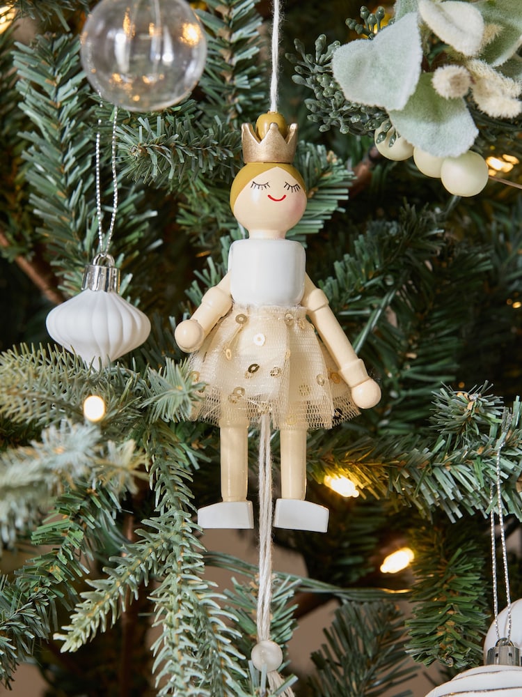 Gold Sugar Plum Fairy Christmas Bauble - Image 1 of 5