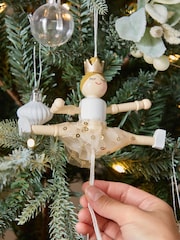 Gold Sugar Plum Fairy Christmas Bauble - Image 2 of 5