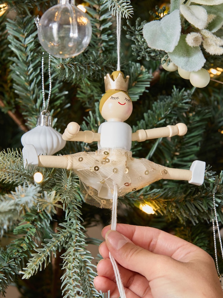 Gold Sugar Plum Fairy Christmas Bauble - Image 2 of 5