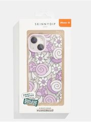 Skinnydip Lilac Snail Wildflower Thistle Shock iPhone CaseiPhone 15 Plus Case - Image 4 of 4