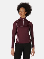Regatta Purple Womens Yonder Half Zip Fleece - Image 1 of 7